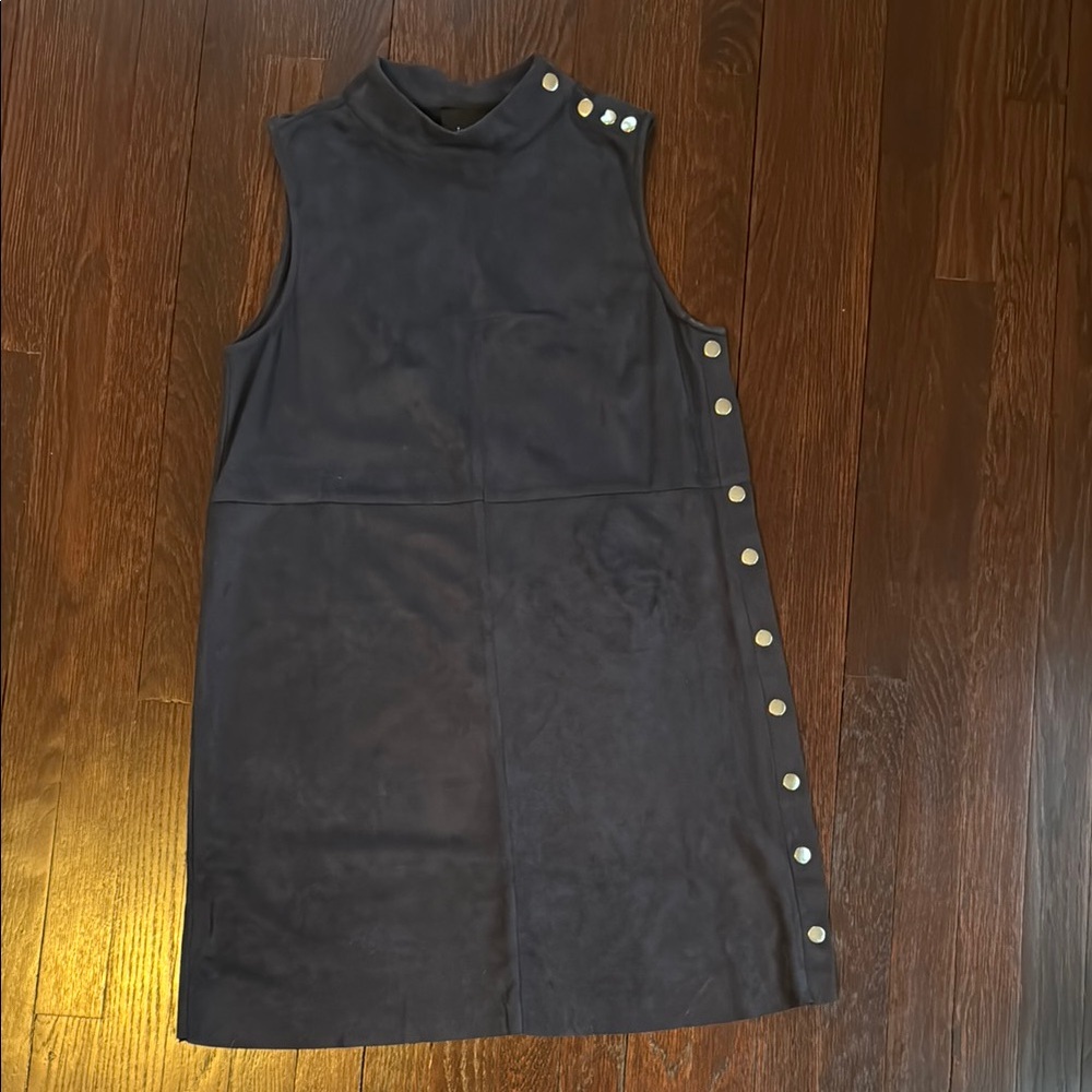 Indigo/Deep Blue Velvet Sleeveless Dress